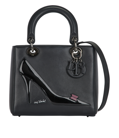 Medium Lady Dior Andy Warhol, front view